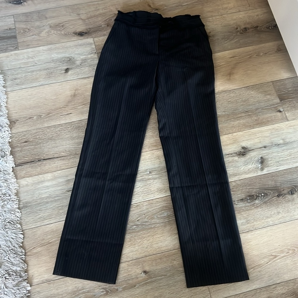 Prada, Black Pinstripe pants, 100% authentic w/ COA